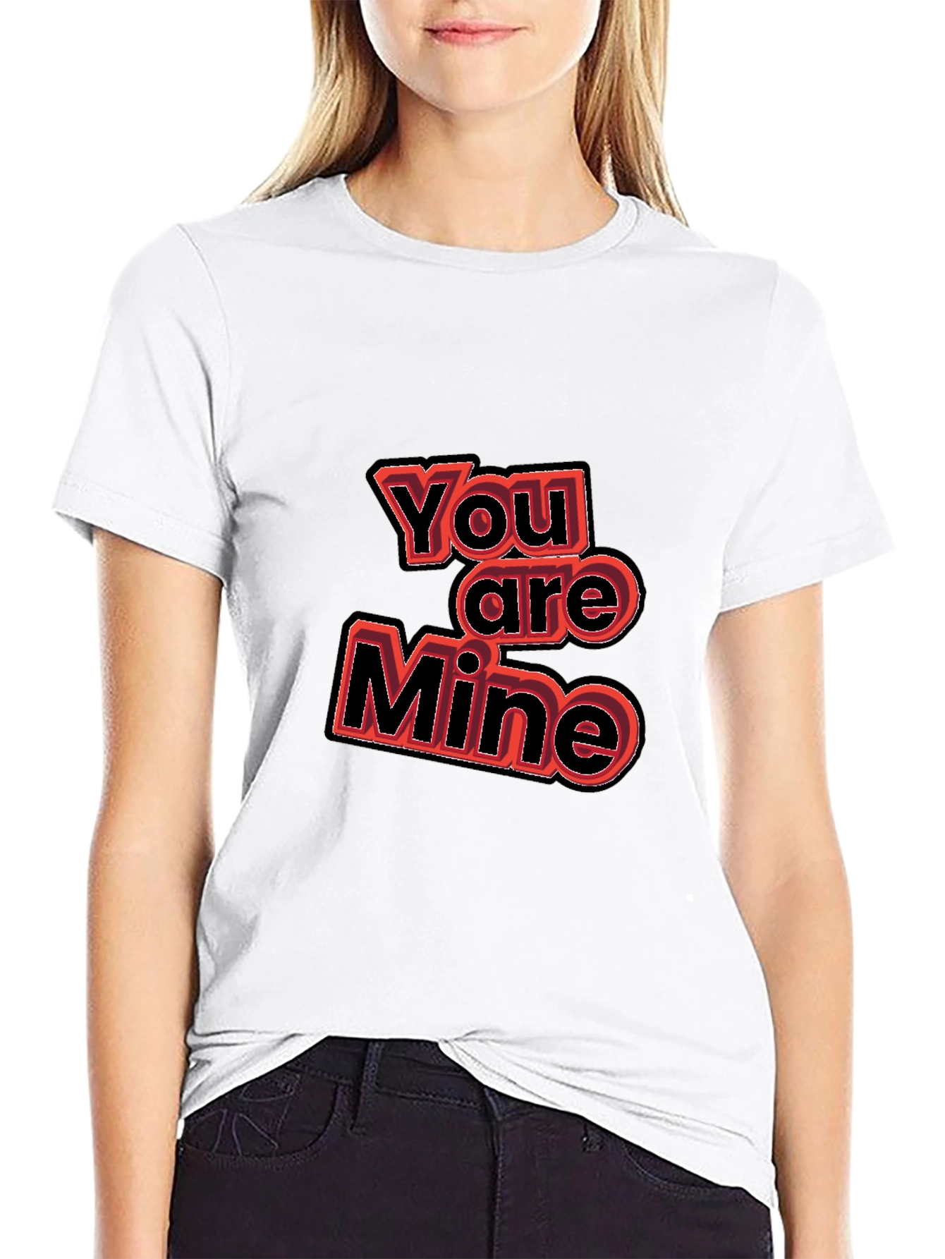 You Are Mine Graphic Tee - Black