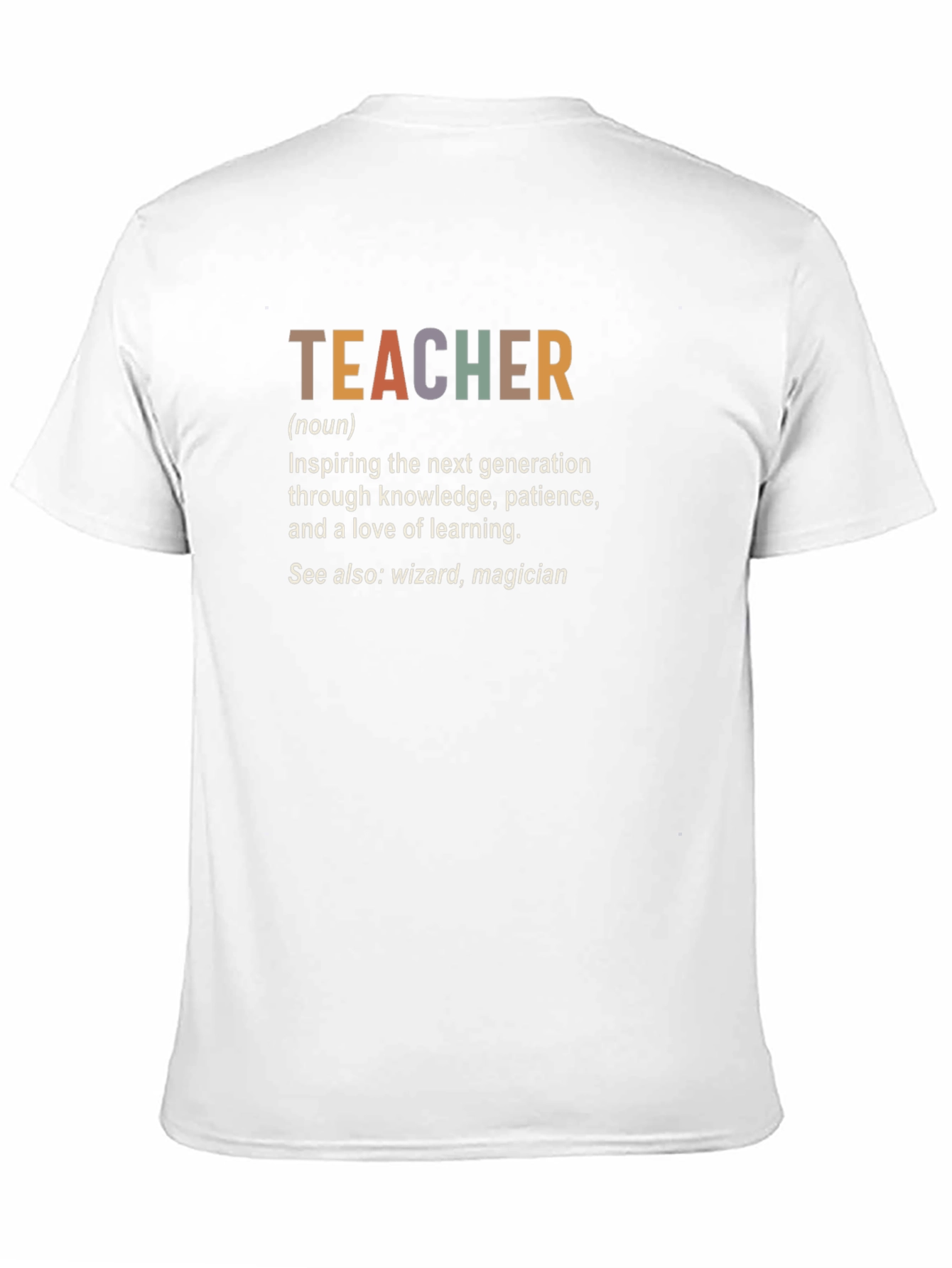 Teacher Definition Black Graphic T-Shirt