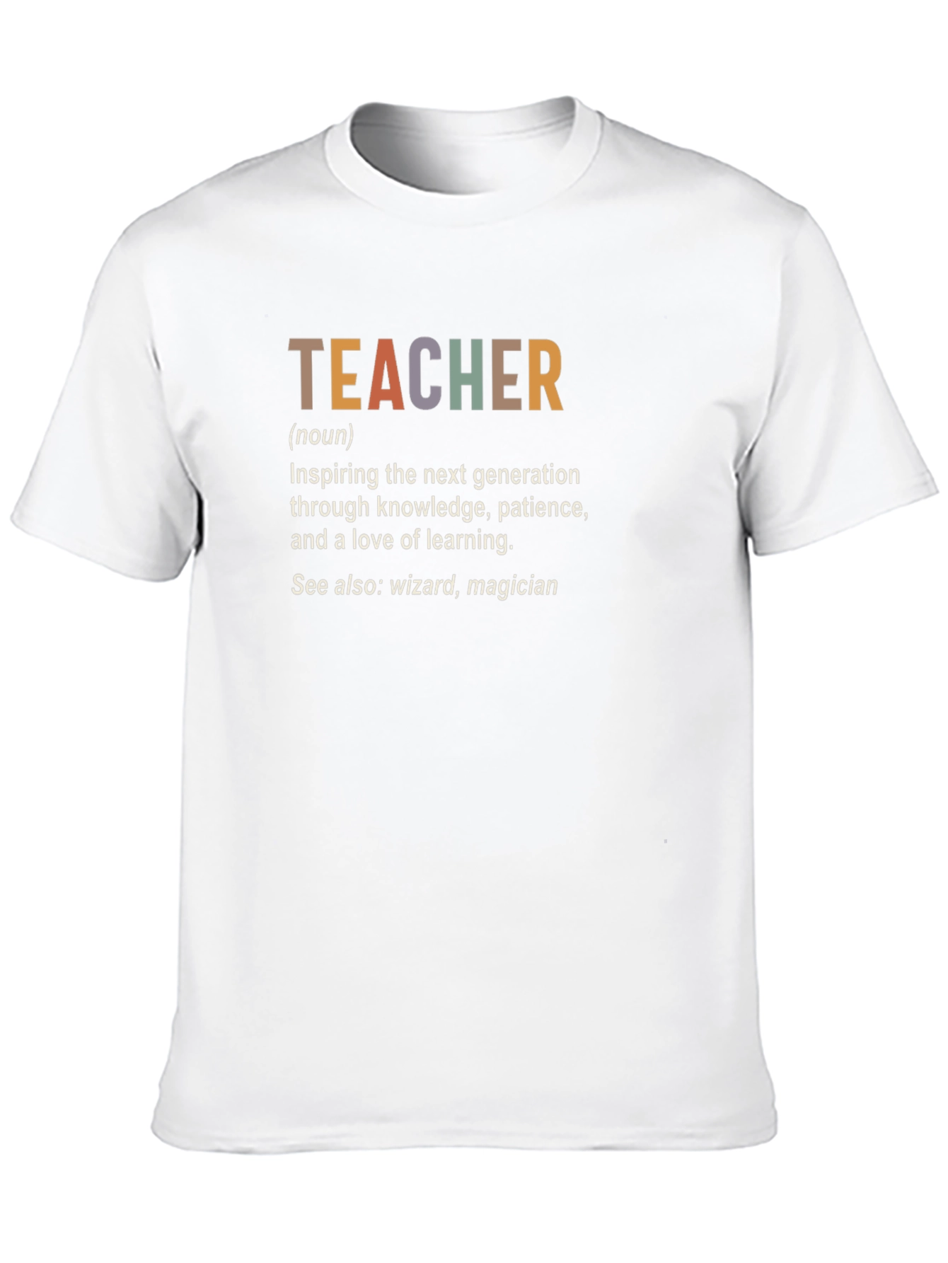 Teacher Definition Black Graphic T-Shirt