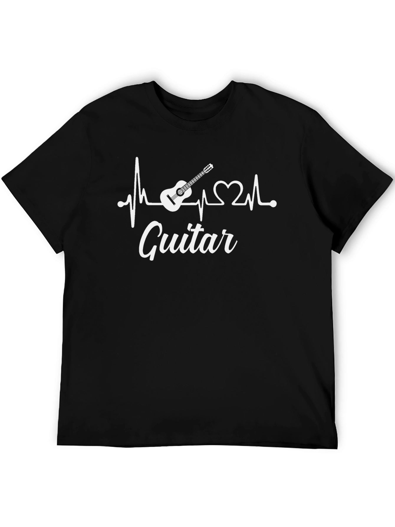 Guitar Heartbeat Graphic T-Shirt