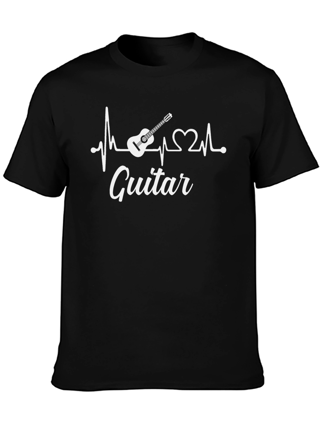 Guitar Heartbeat Graphic T-Shirt