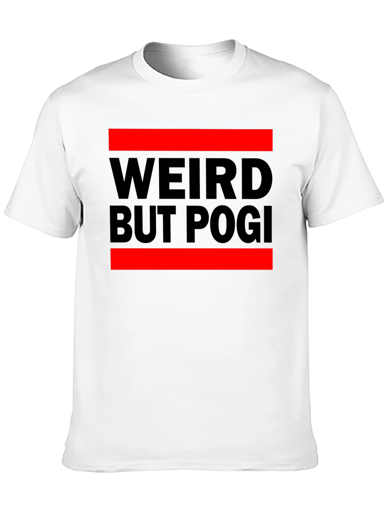 Weird But Pogi Graphic T-Shirt - Black Casual Tee