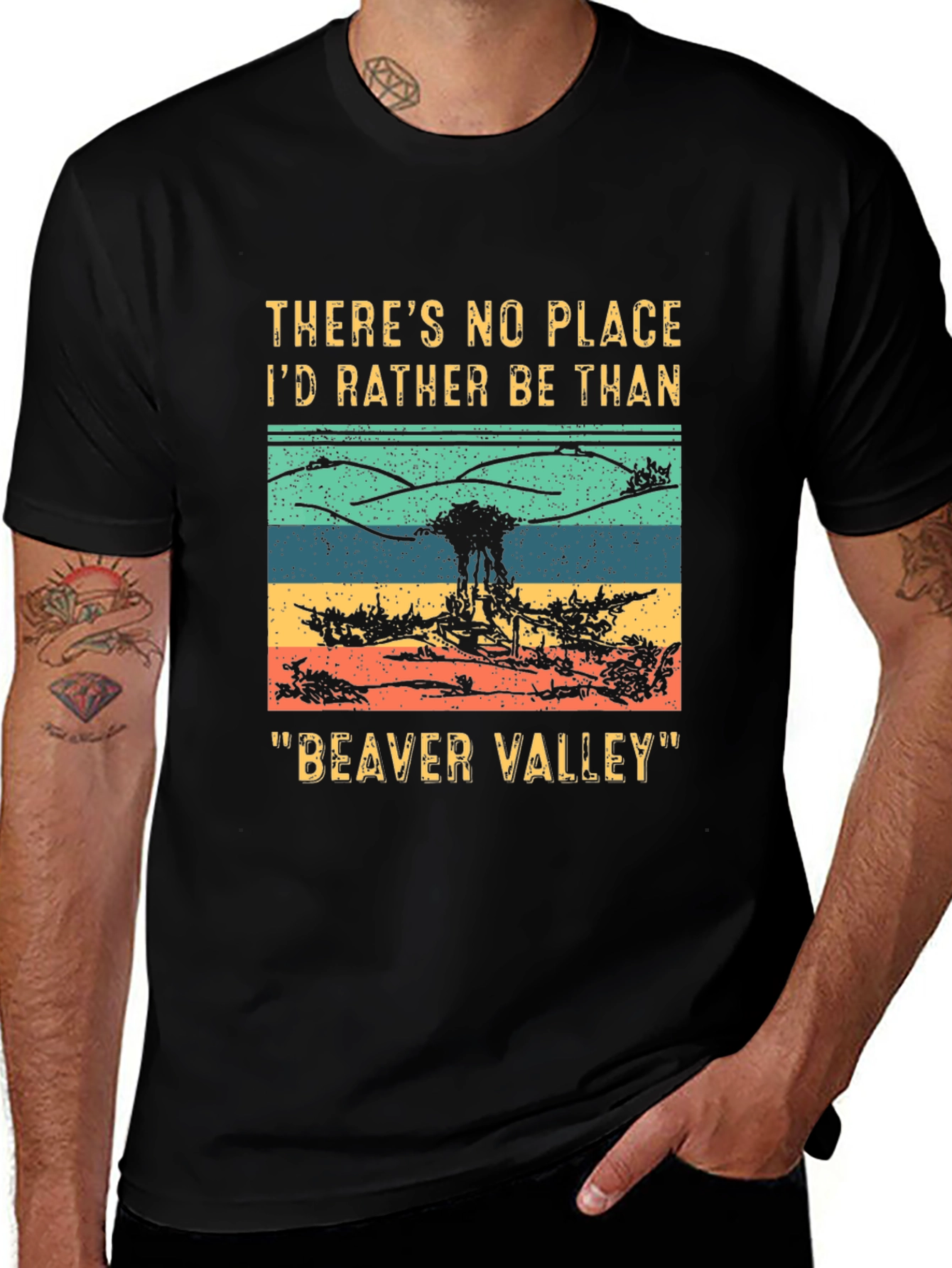 Beaver Valley Graphic Tee - Outdoor Adventure Shirt