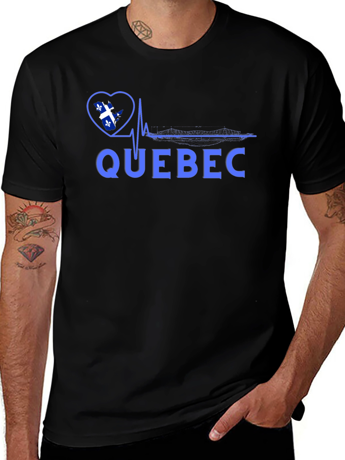 Quebec Pride Black T-Shirt