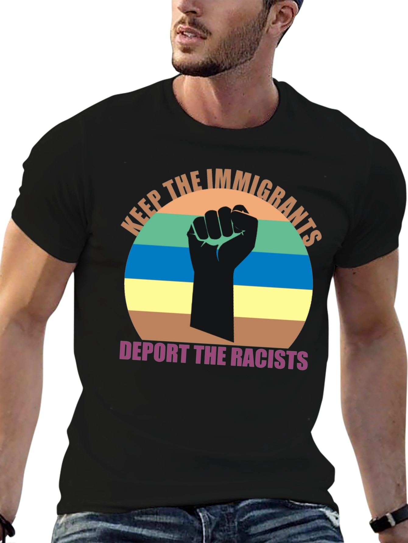 Keep the Immigrants Deport Racists T-Shirt