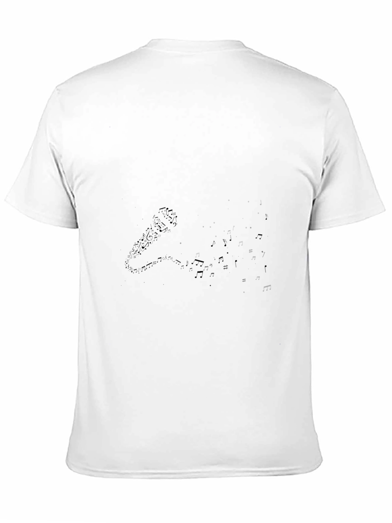 Microphone & Notes Black Graphic Tee