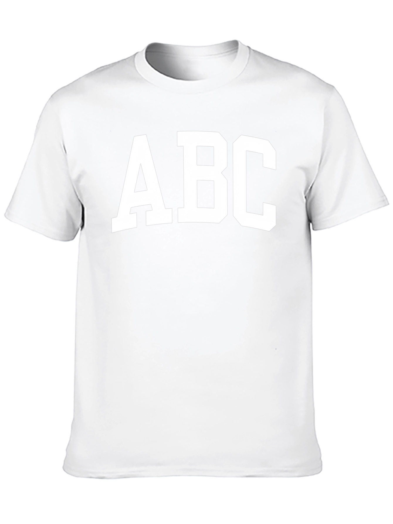 ABC Bold Graphic Tee - Casual Black T-Shirt