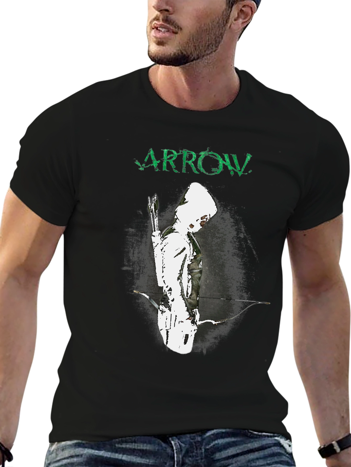 Arrow T-Shirt - Green Arrow Graphic Tee