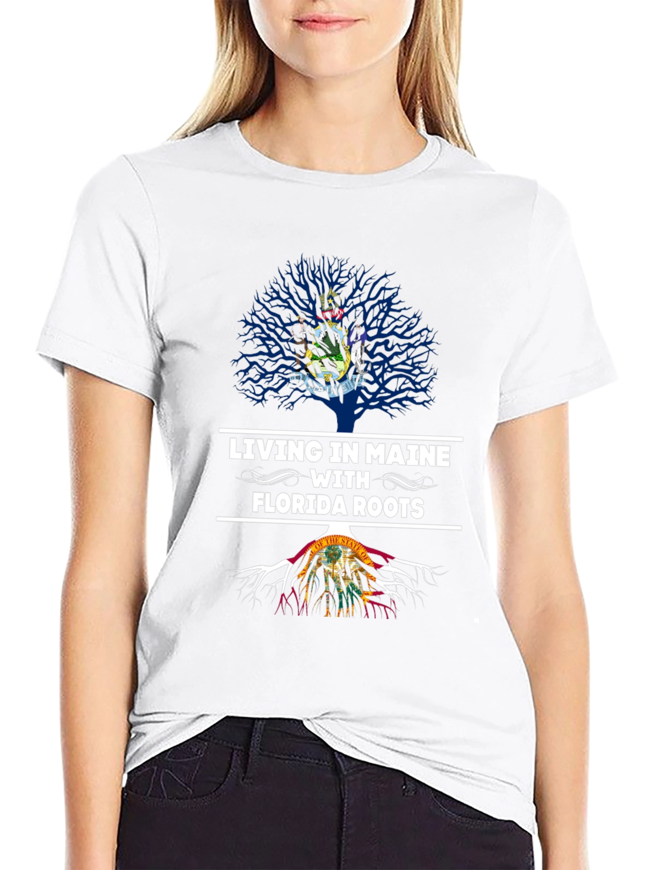 Maine Living Florida Roots Graphic Tee