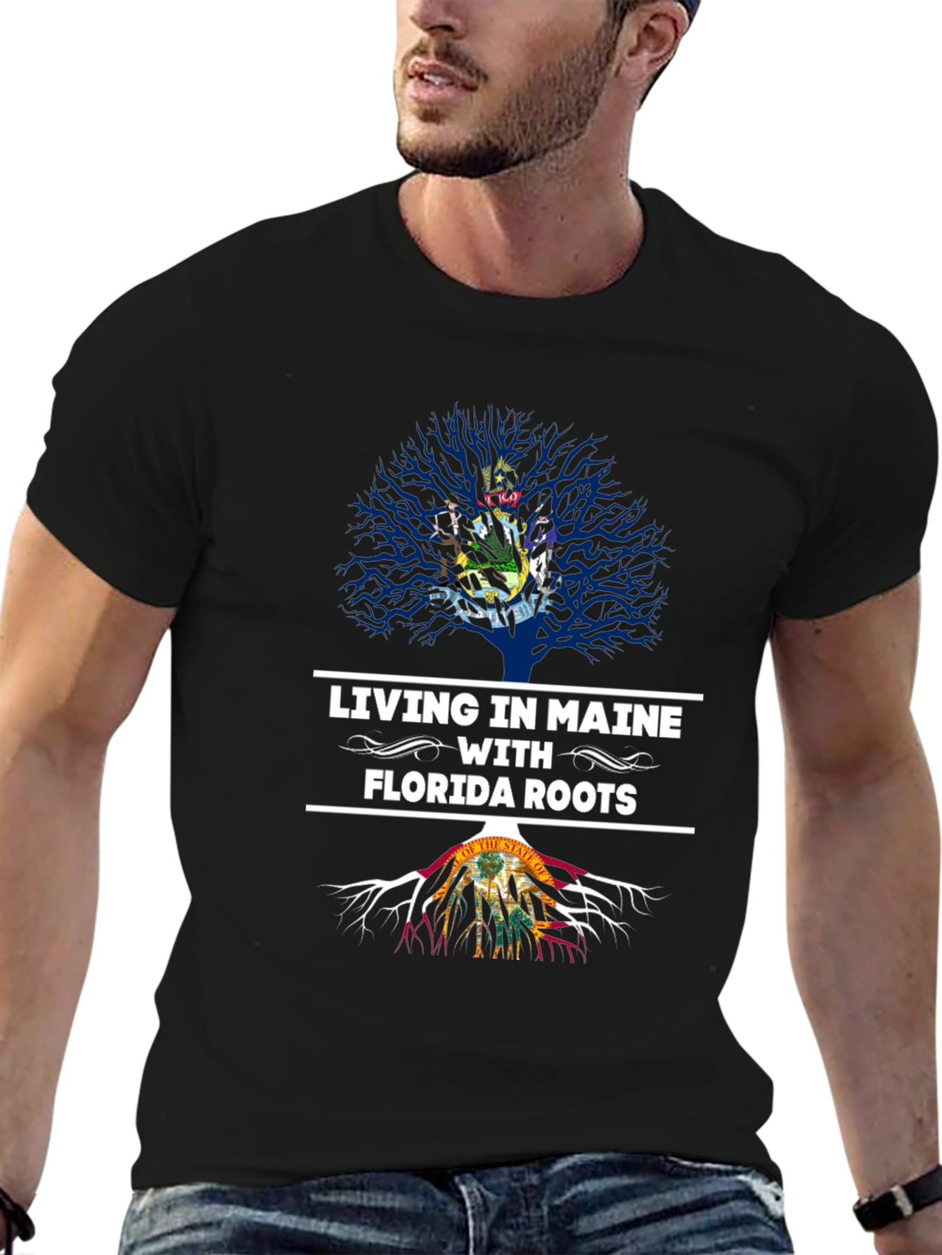 Maine Living Florida Roots Graphic Tee