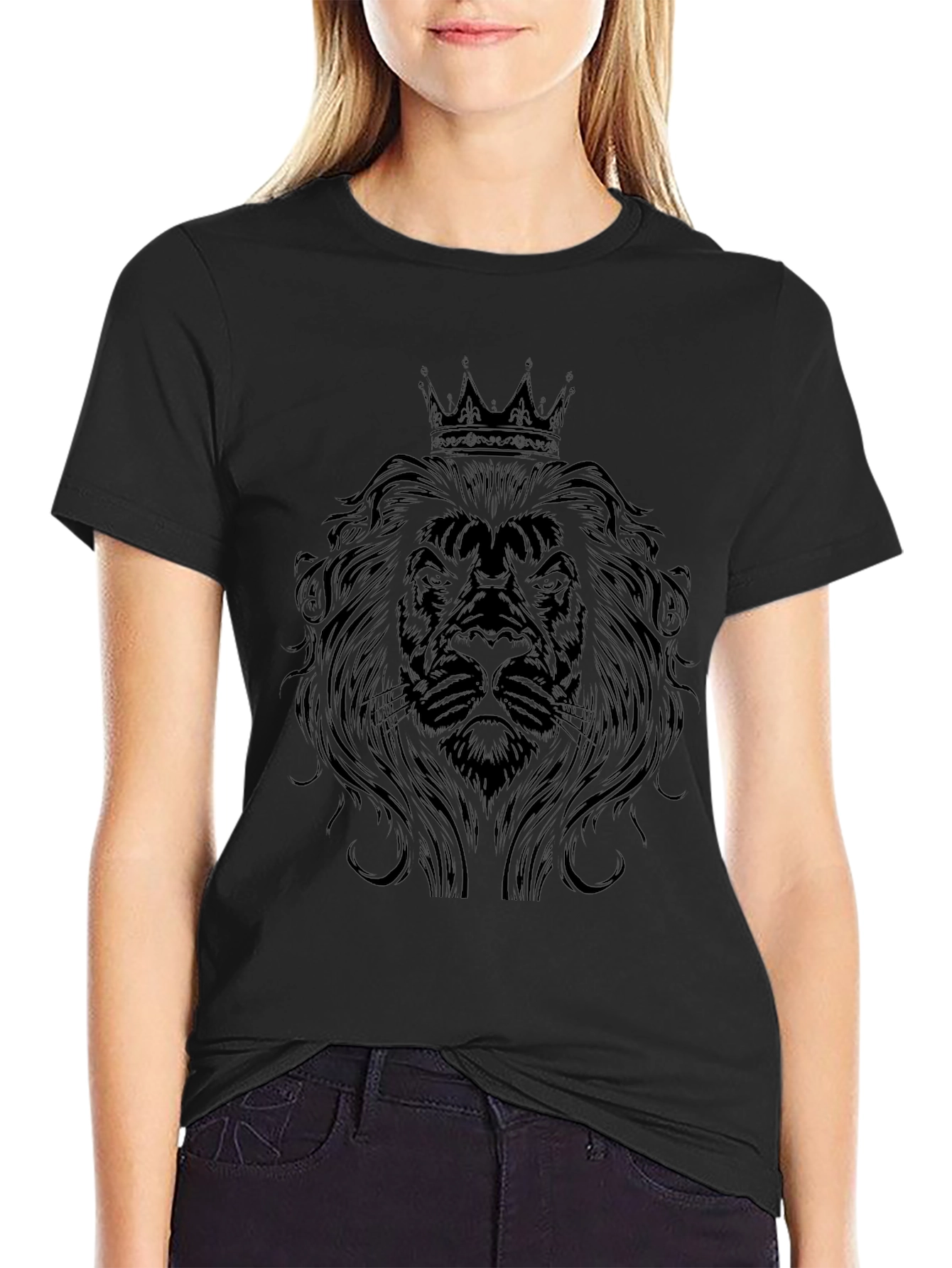Lion King Mens Black Graphic Tee