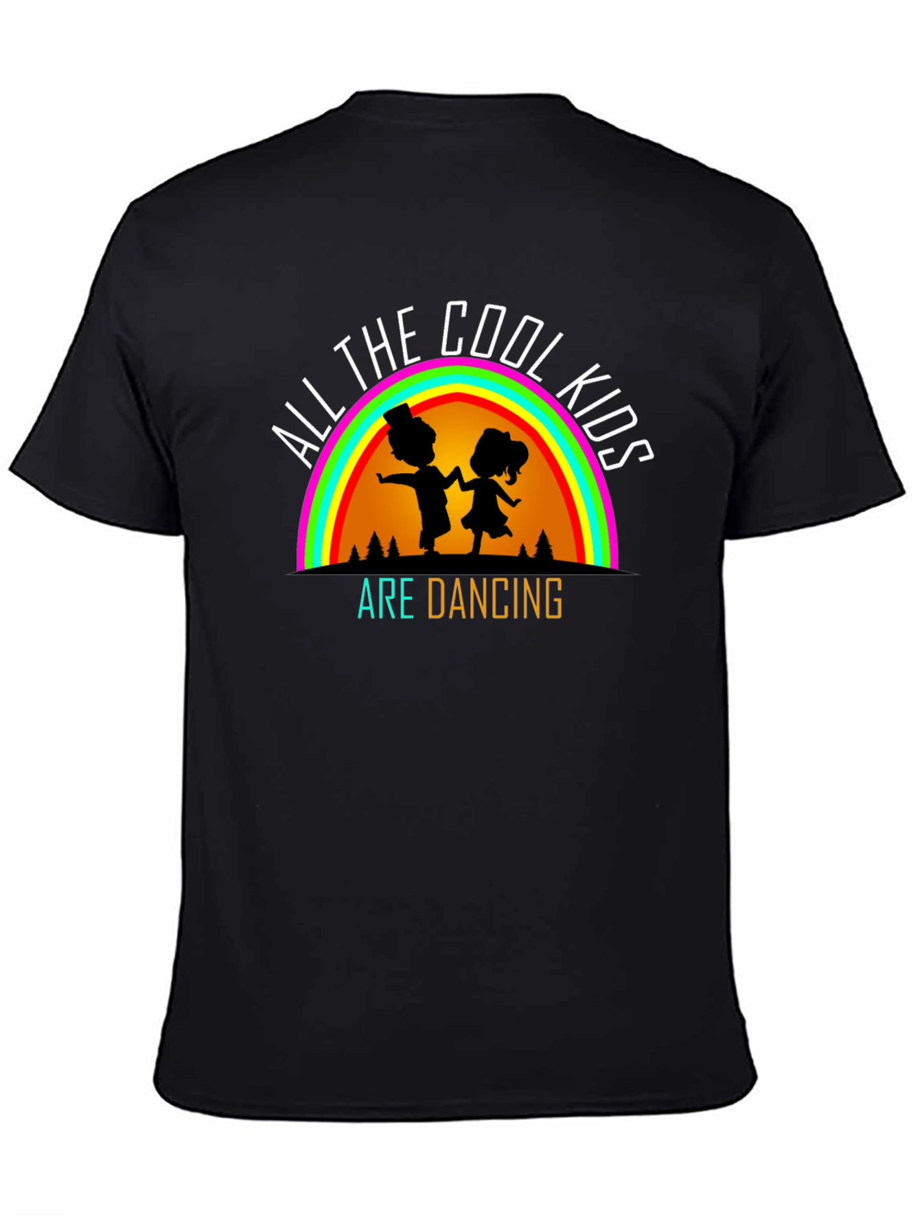 Cool Kids Dancing Black T-Shirt