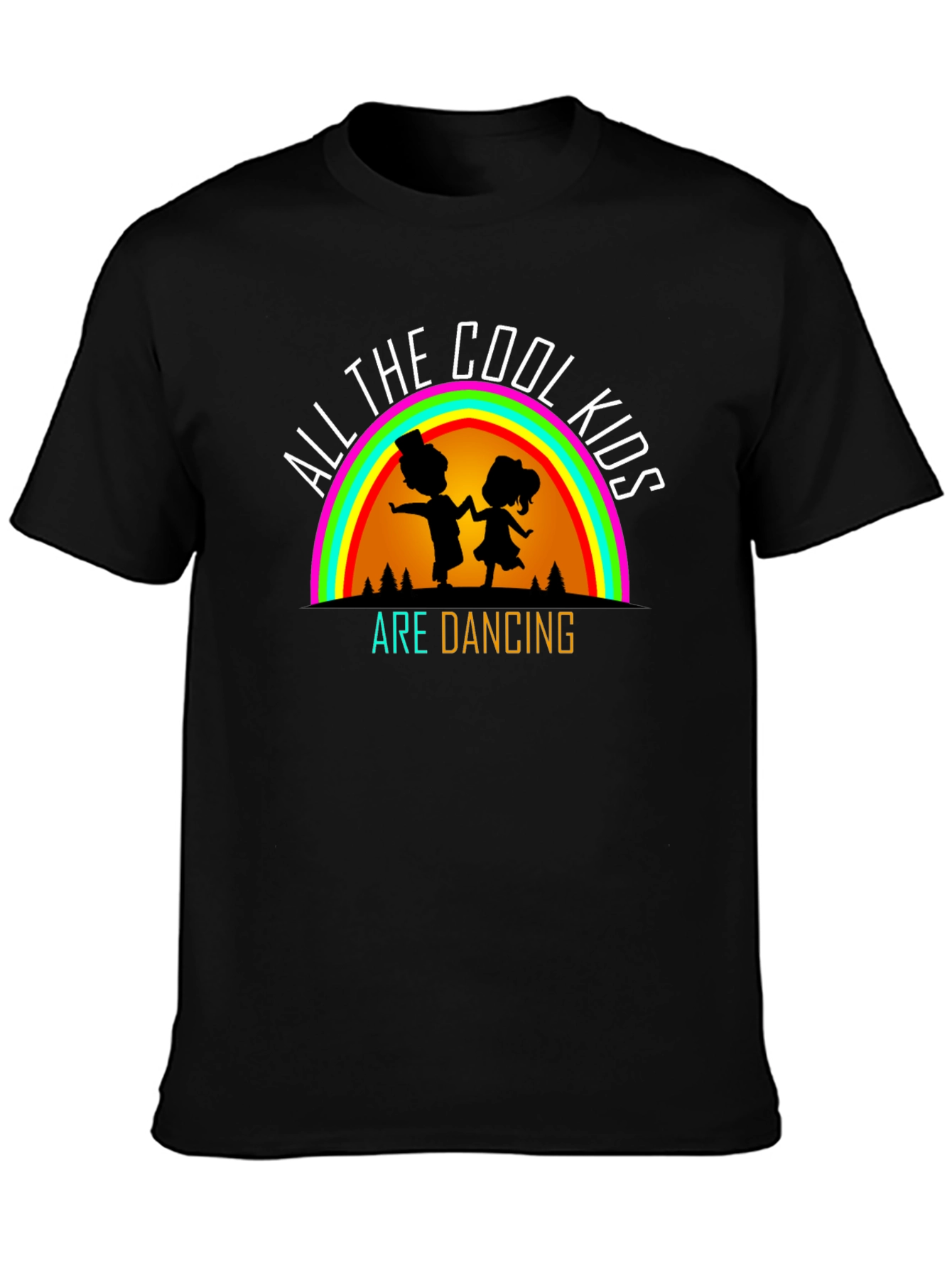 Cool Kids Dancing Black T-Shirt