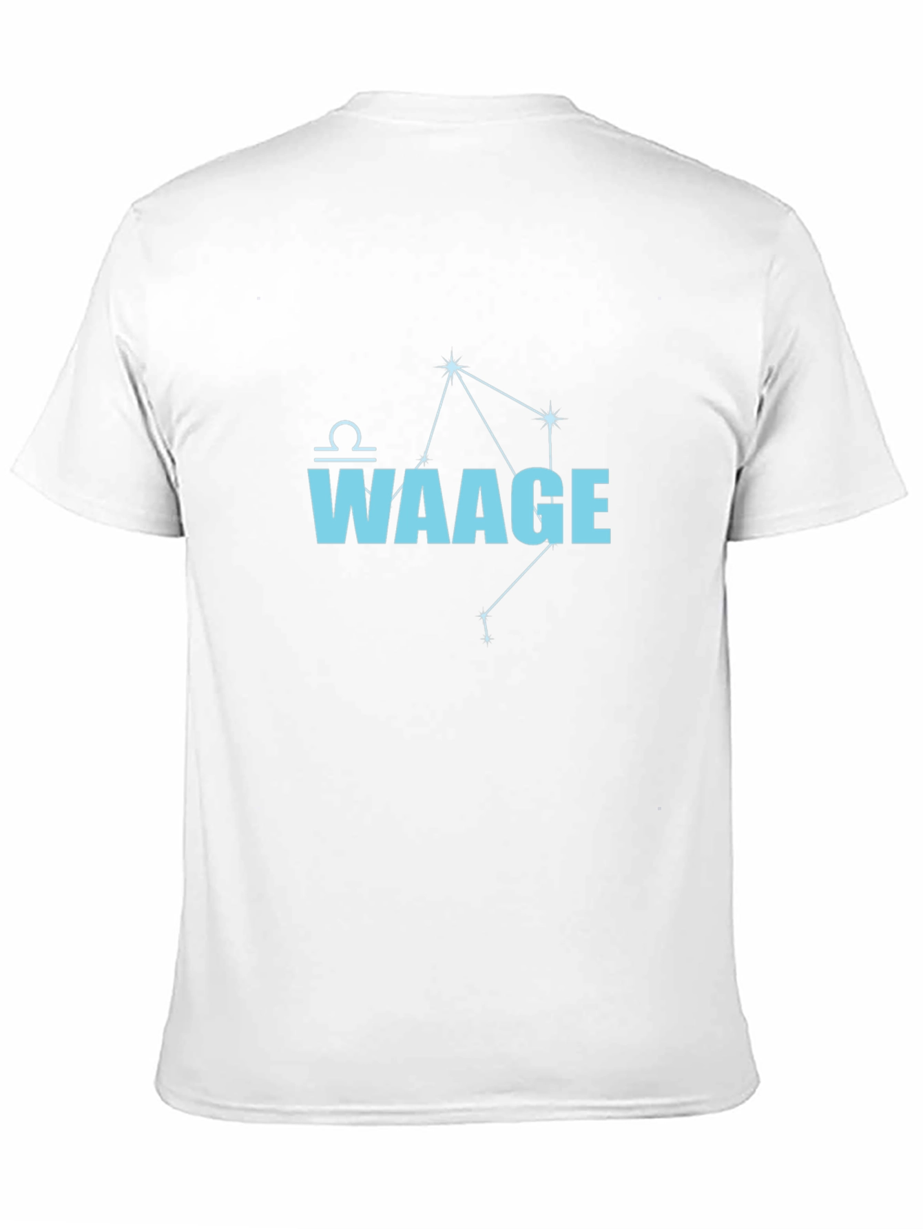 Waage Libra Zodiac Sign Black T-Shirt
