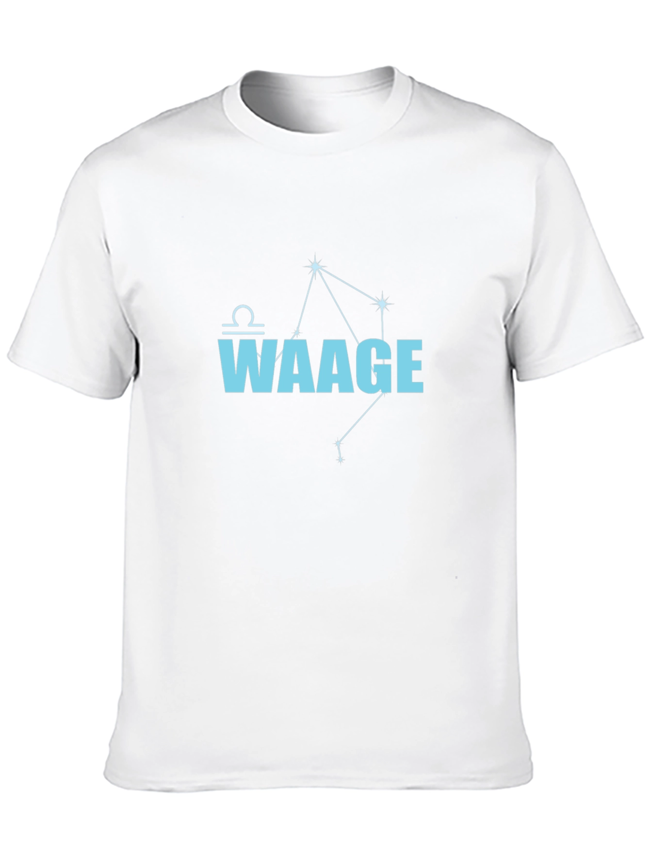 Waage Libra Zodiac Sign Black T-Shirt