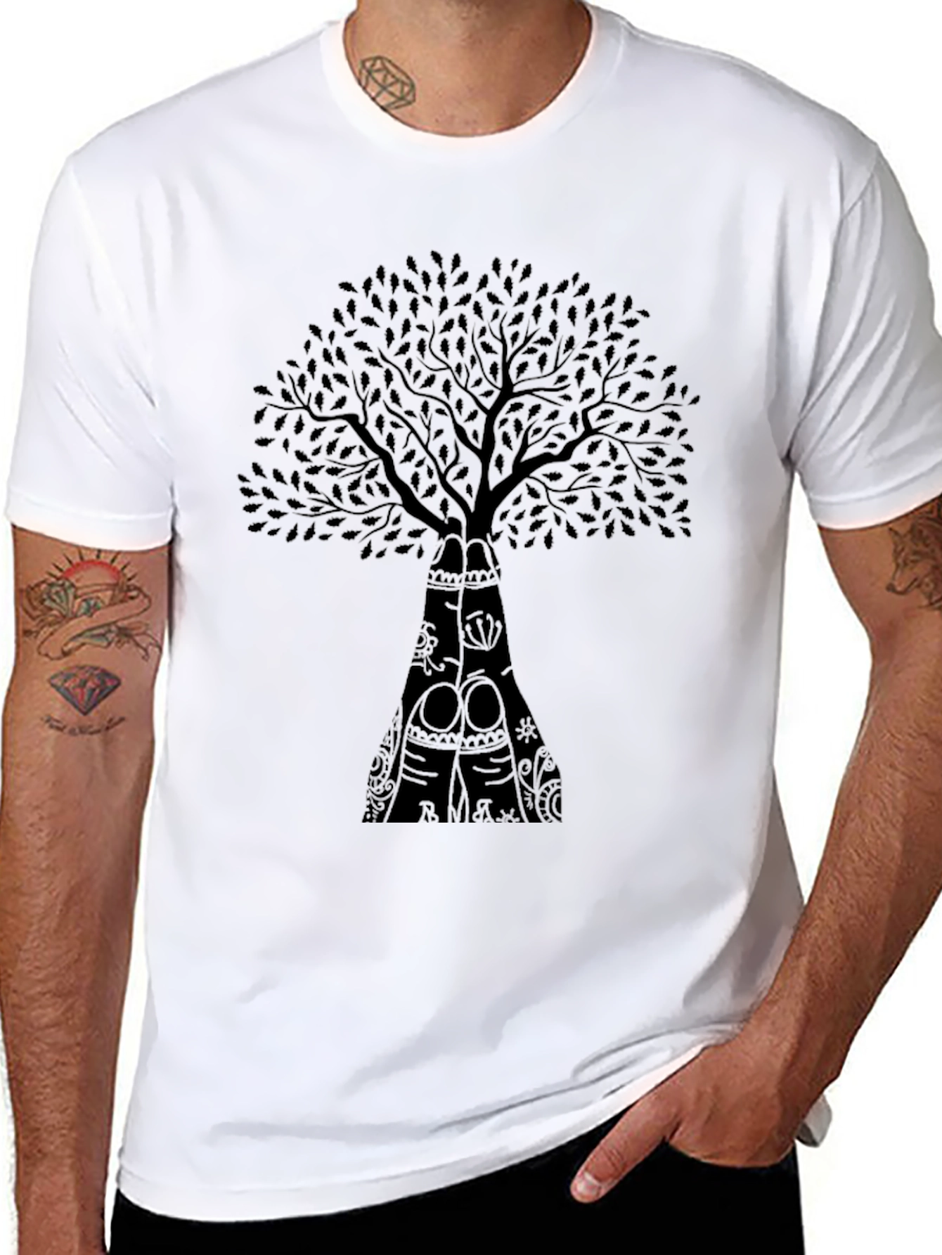 Tree of Life Graphic Black T-Shirt