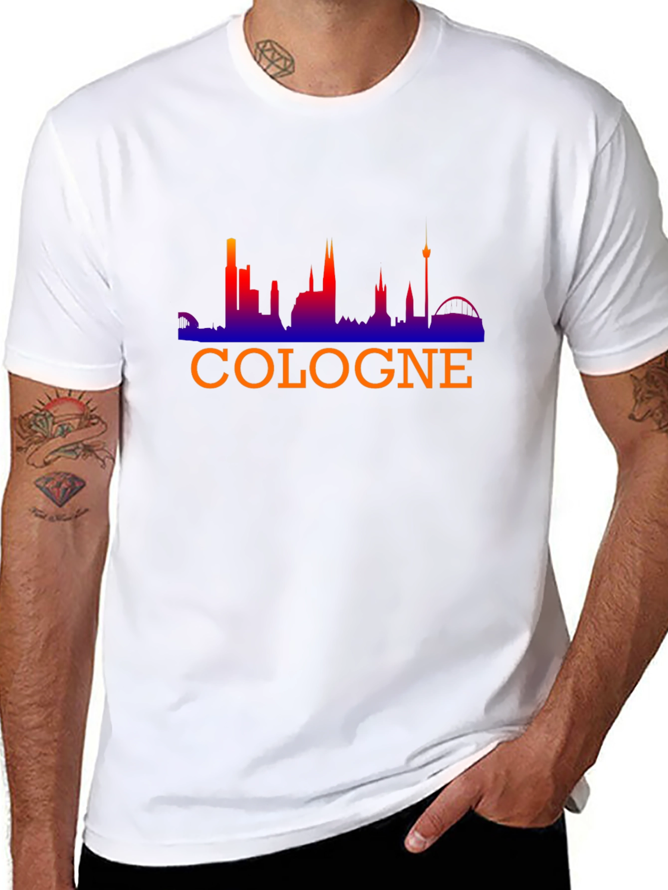 Cologne Skyline Black T-Shirt