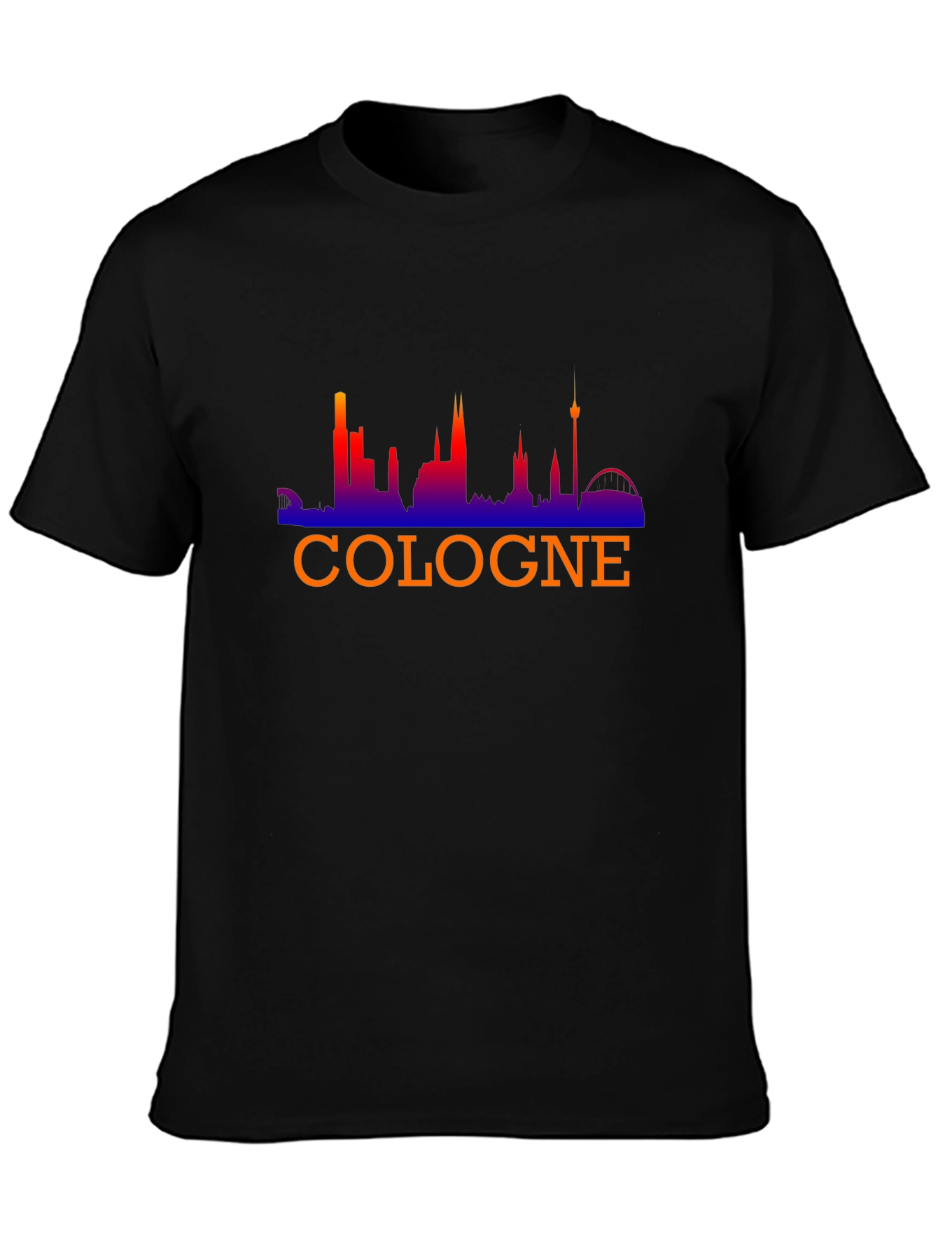 Cologne Skyline Black T-Shirt