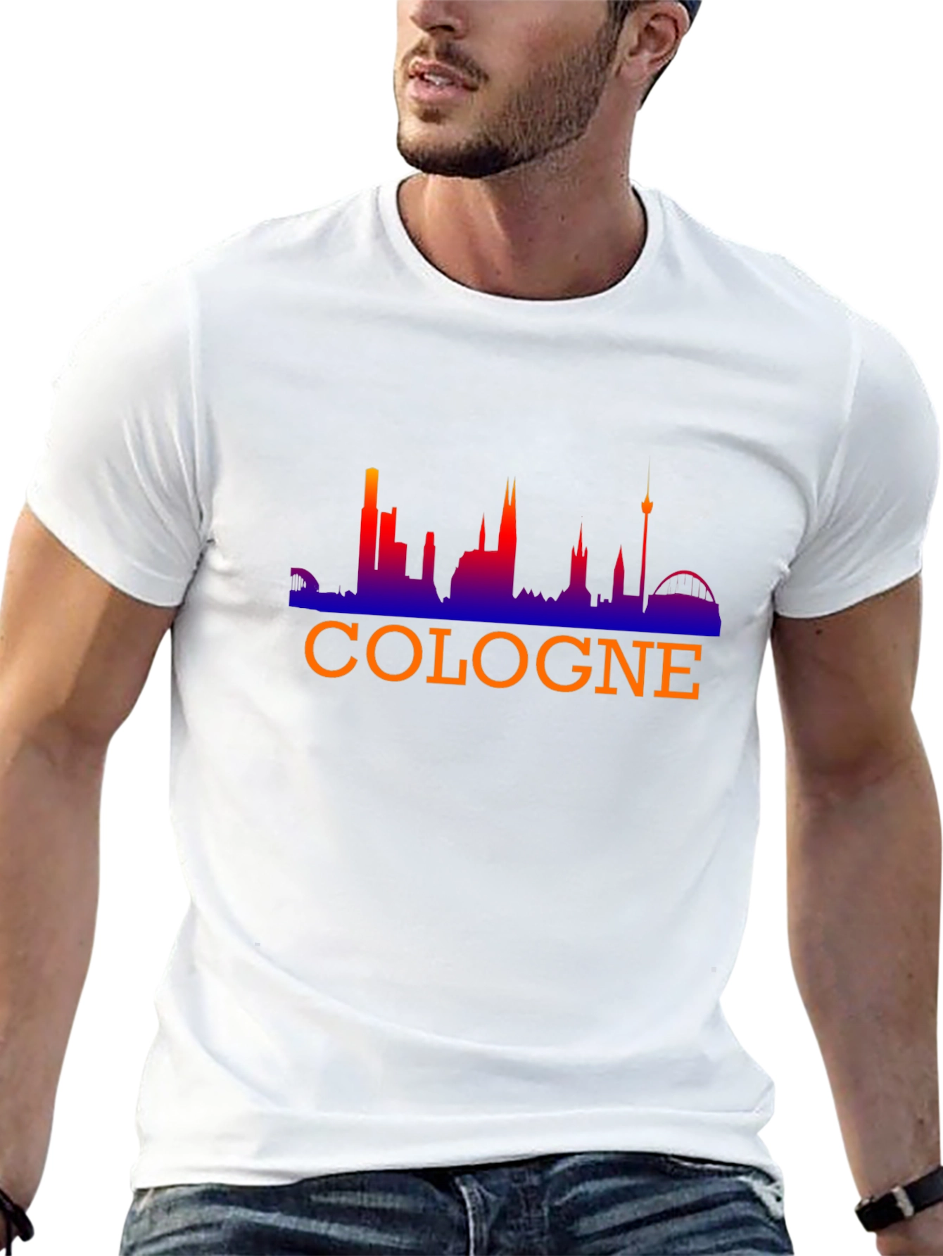 Cologne Skyline Black T-Shirt