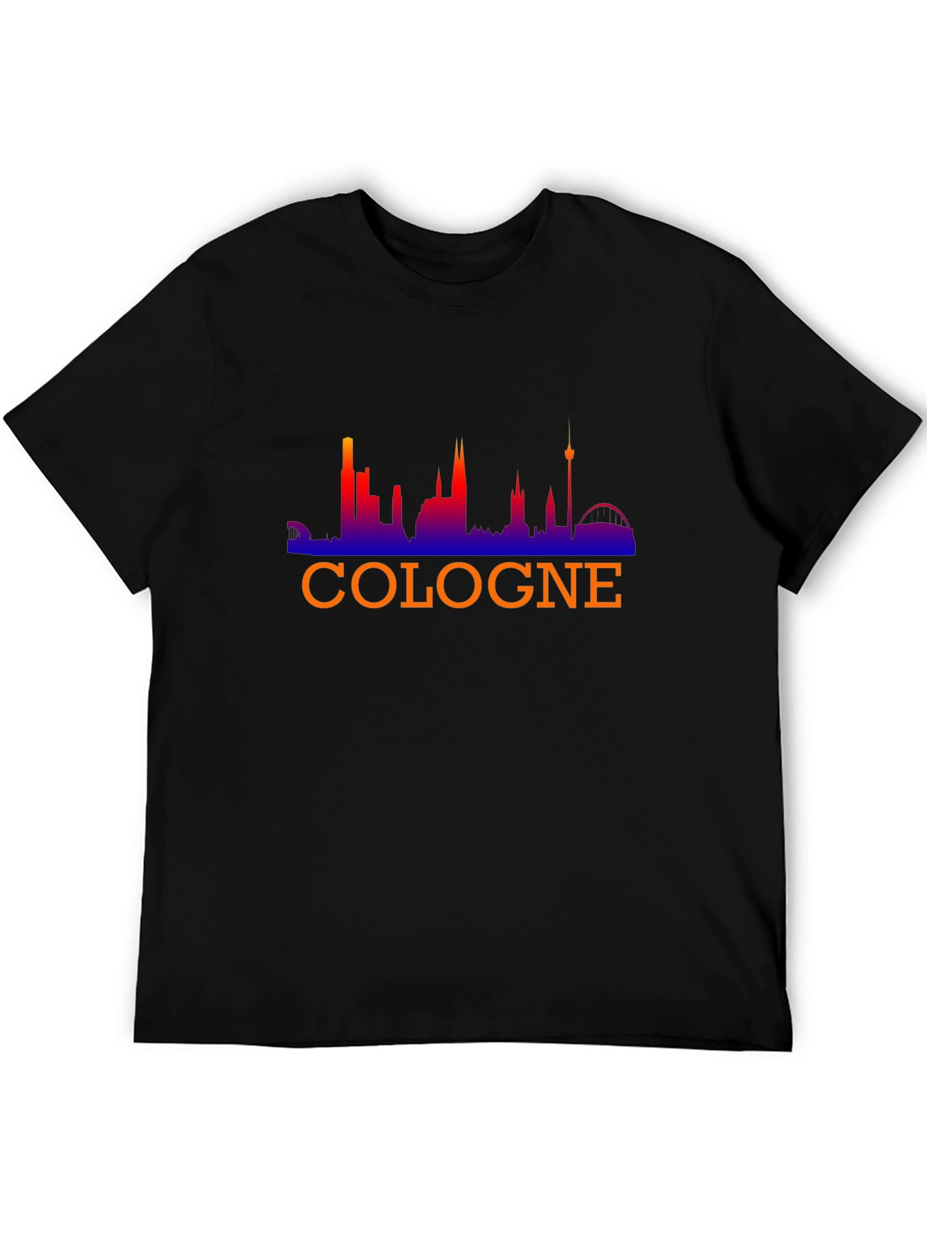 Cologne Skyline Black T-Shirt