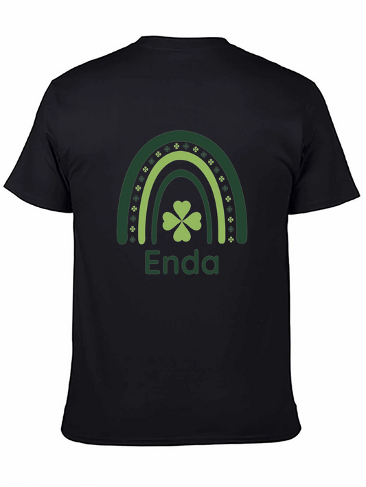 Enda St. Patricks Day Rainbow Shamrock T-Shirt