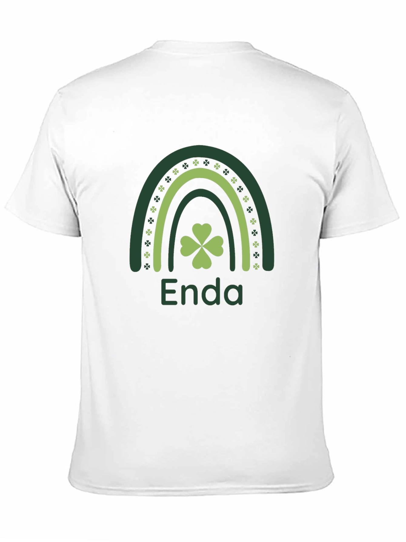 Enda St. Patricks Day Rainbow Shamrock T-Shirt