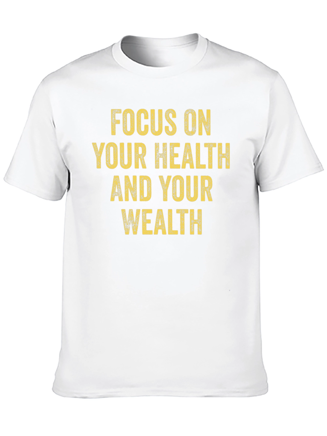 Focus on Health and Wealth Black T-Shirt