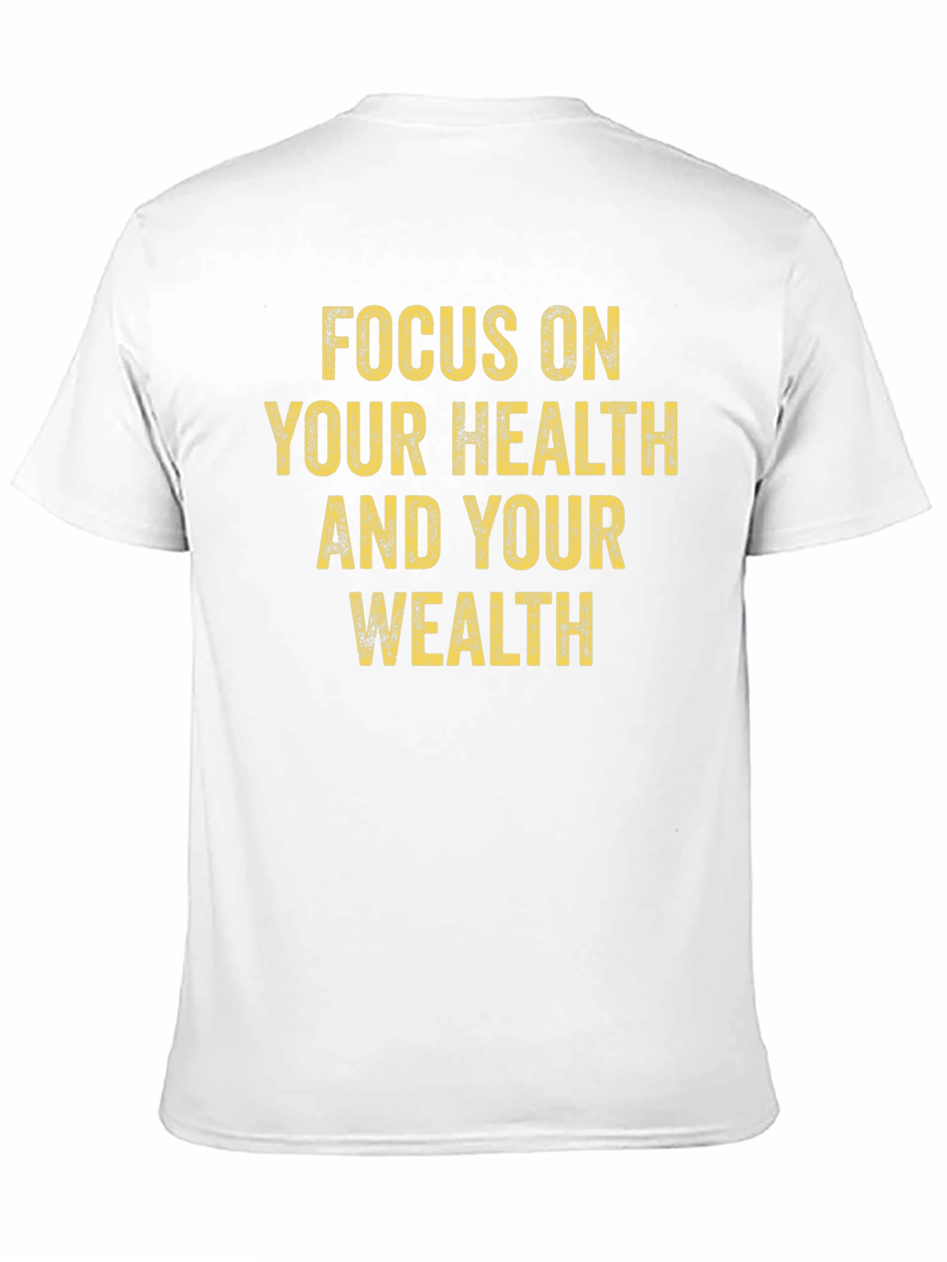 Focus on Health and Wealth Black T-Shirt
