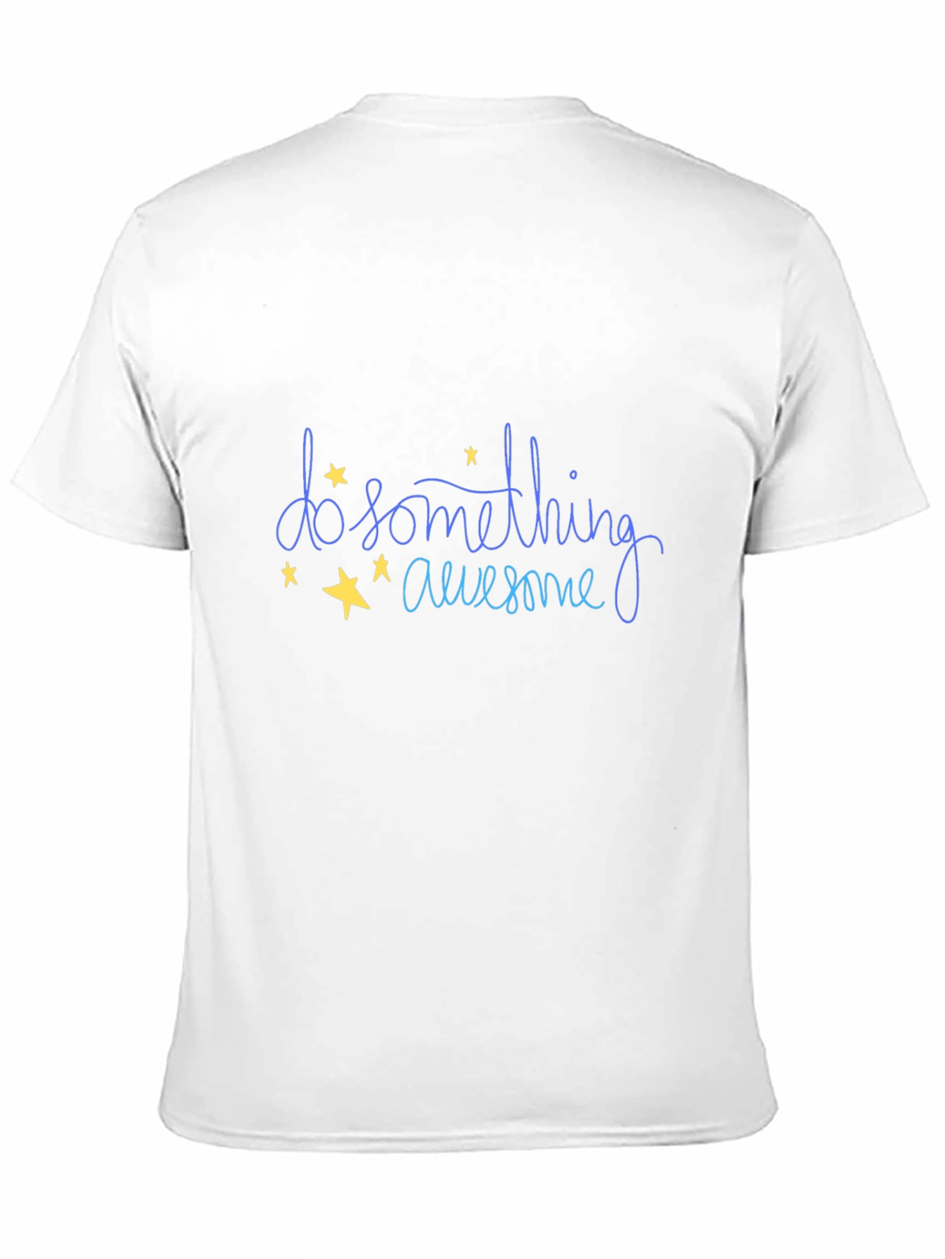 Do Something Awesome Graphic Tee - Black Cotton T-Shirt