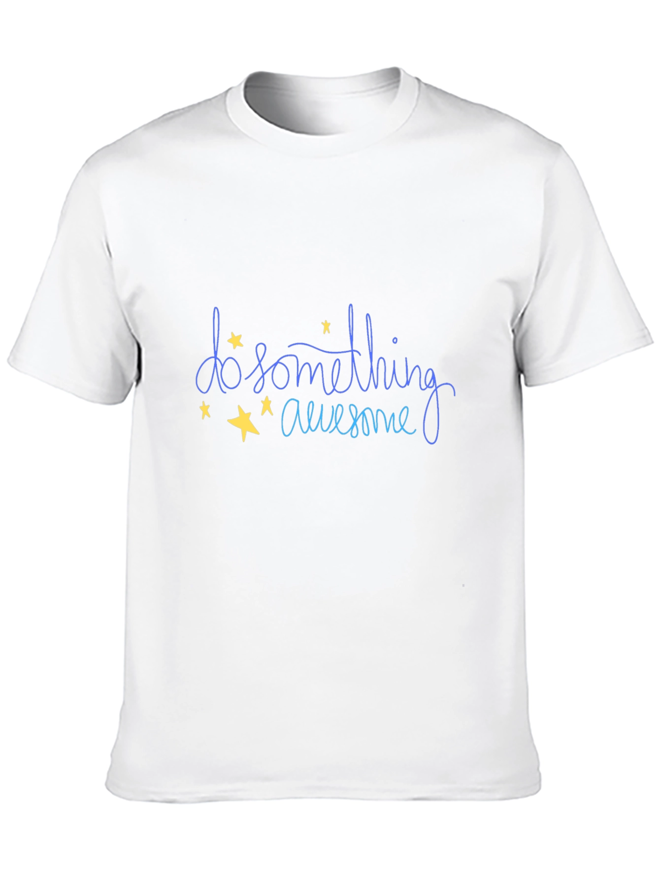 Do Something Awesome Graphic Tee - Black Cotton T-Shirt