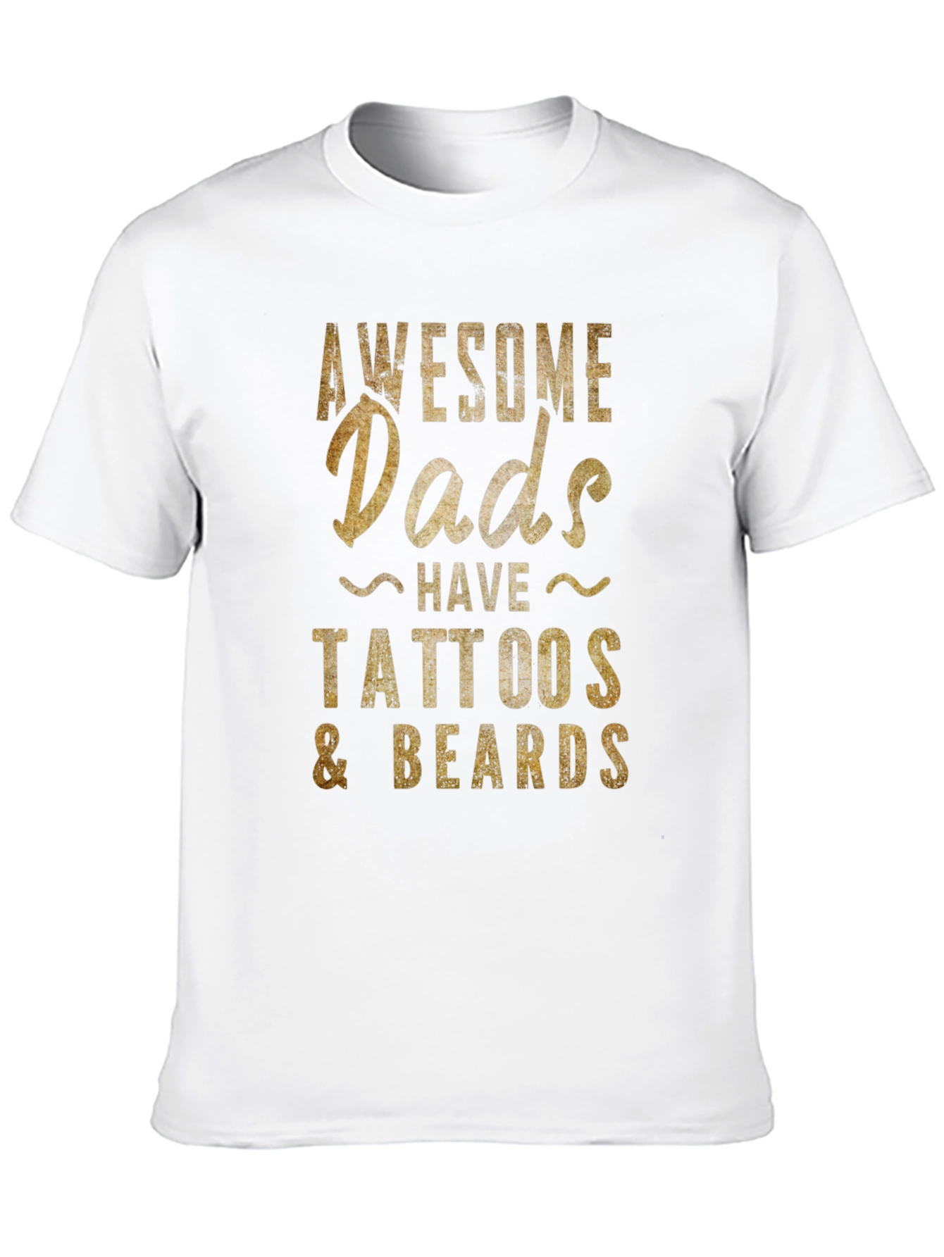 Awesome Dads Tattoos & Beards Graphic Tee