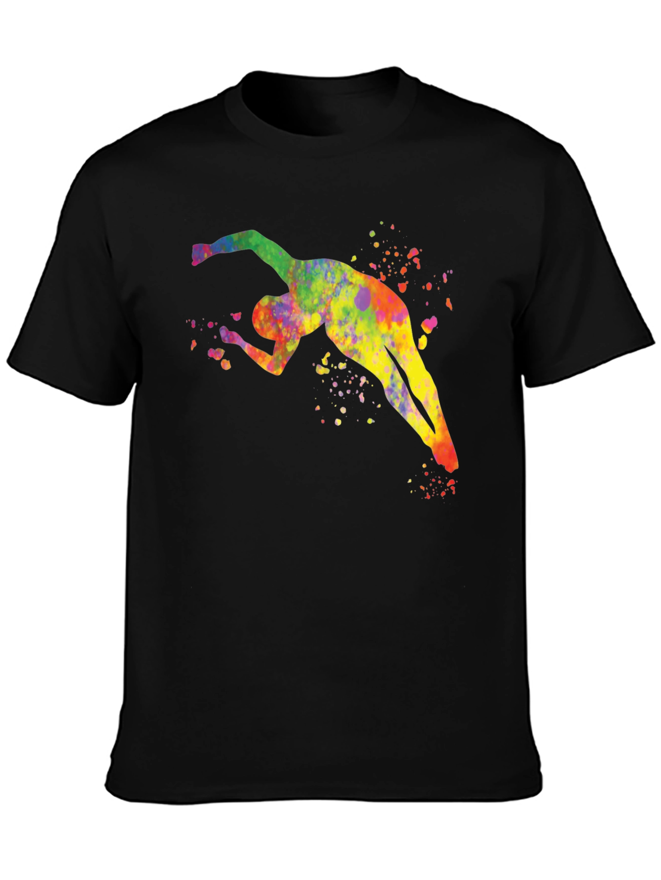 Watercolor Skydiver Graphic Tee