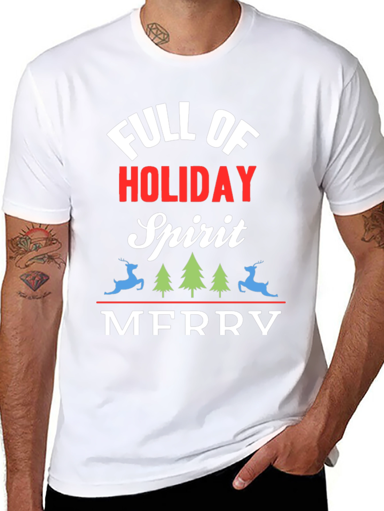 Holiday Spirit T-Shirt - Festive Christmas Tee