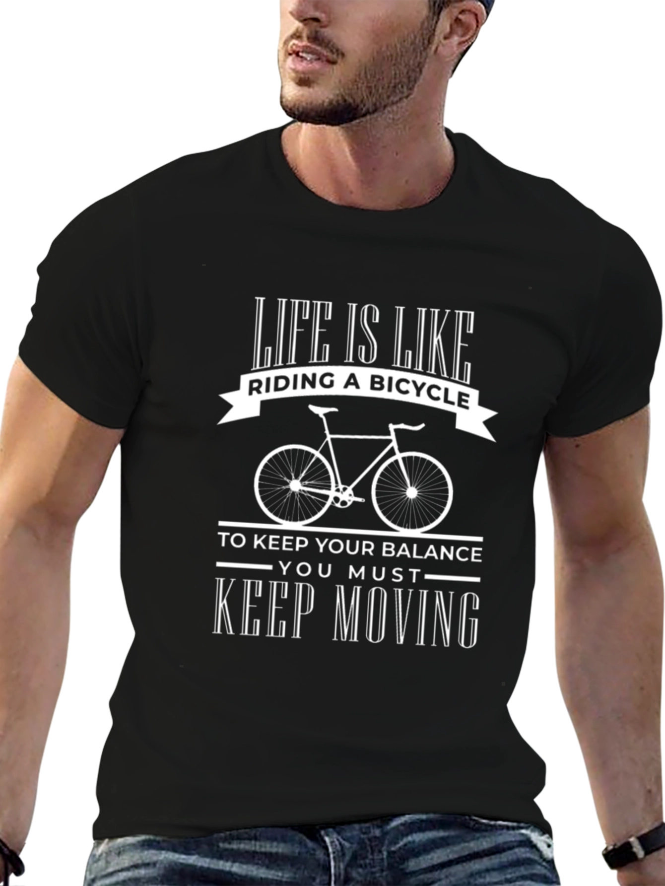 Life is Like Riding a Bicycle Graphic Tee