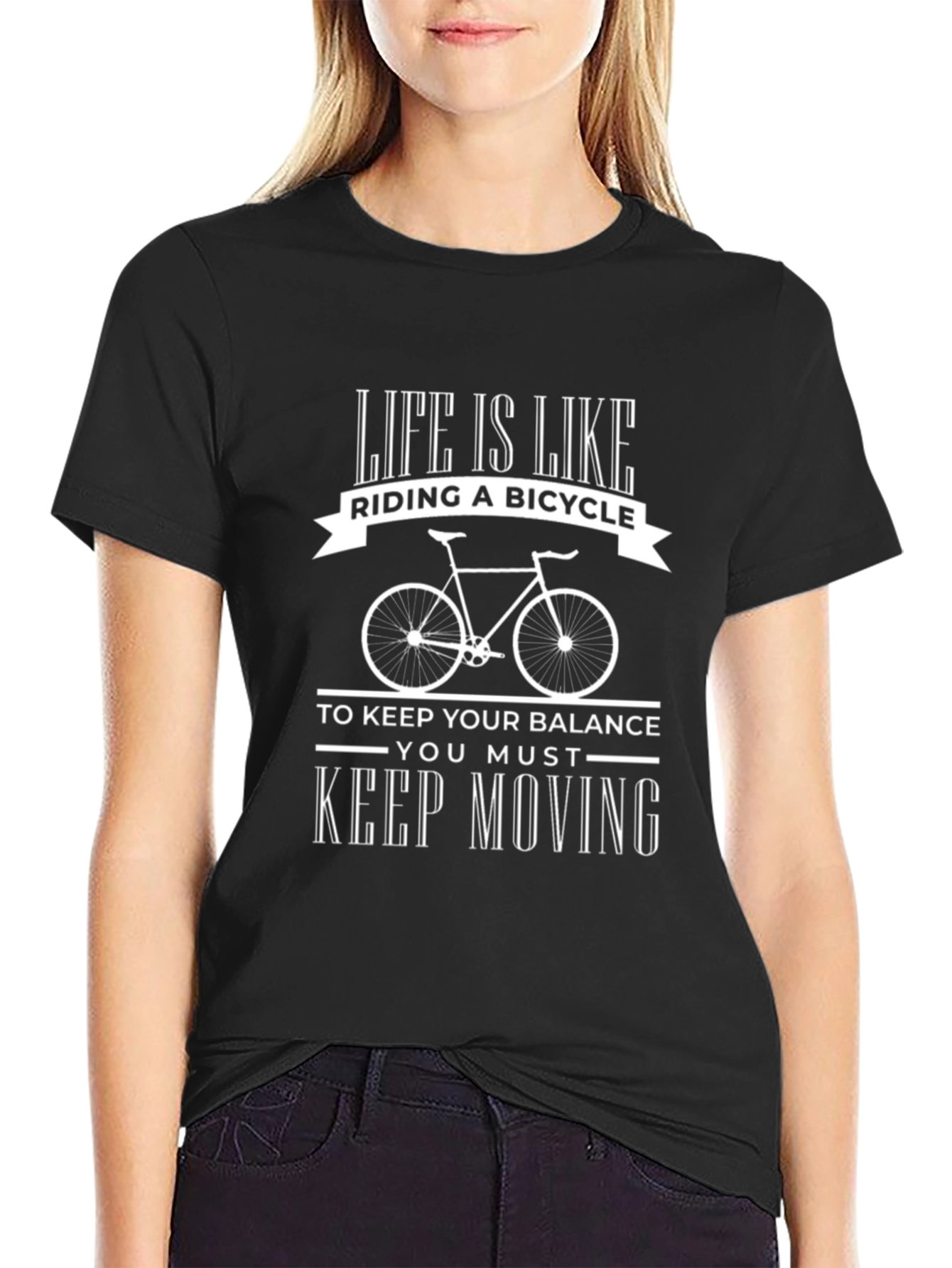 Life is Like Riding a Bicycle Graphic Tee