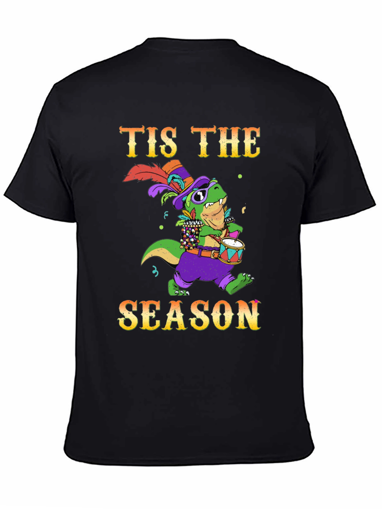 Festive T-Rex Mardi Gras T-Shirt