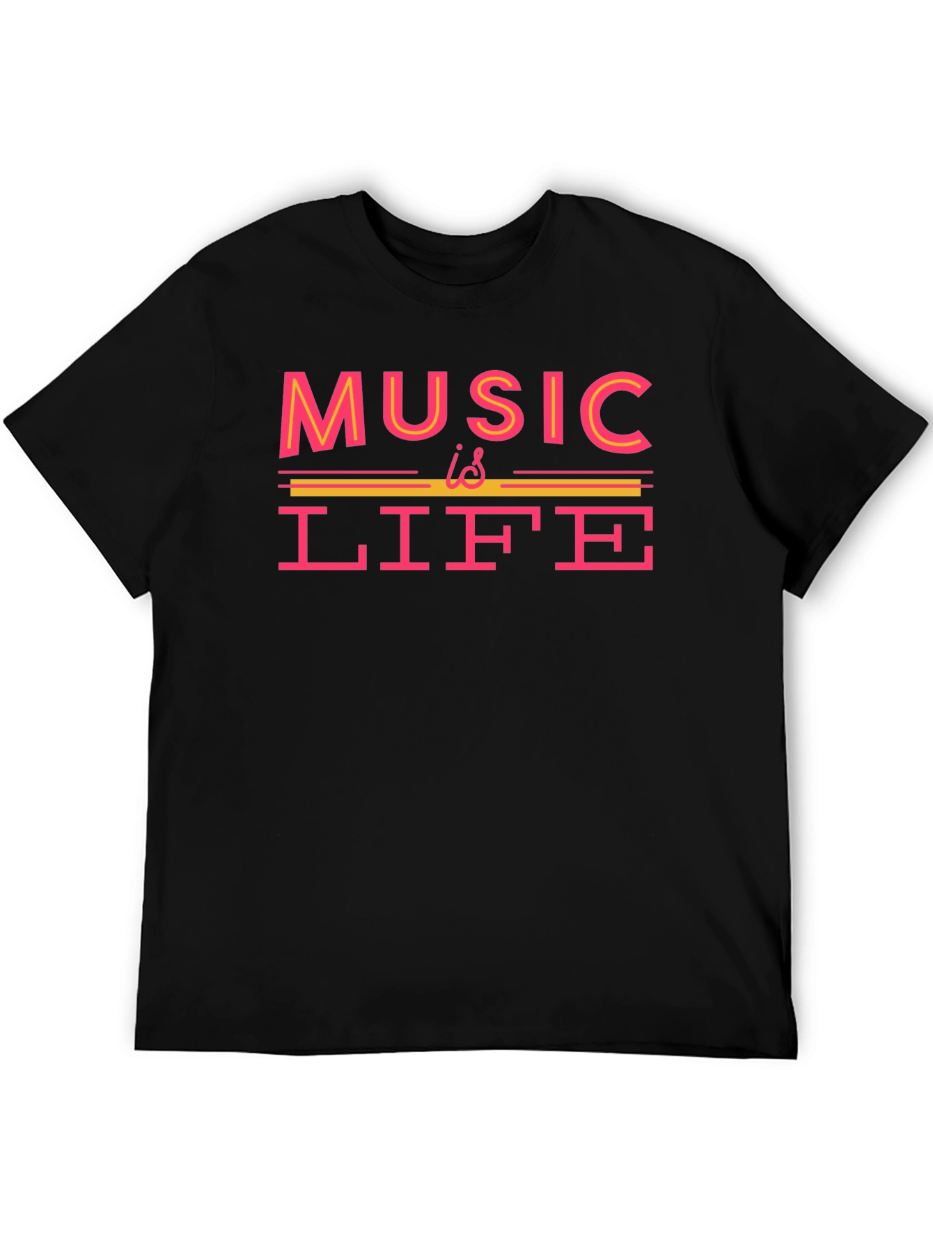 Music Is Life Graphic T-Shirt