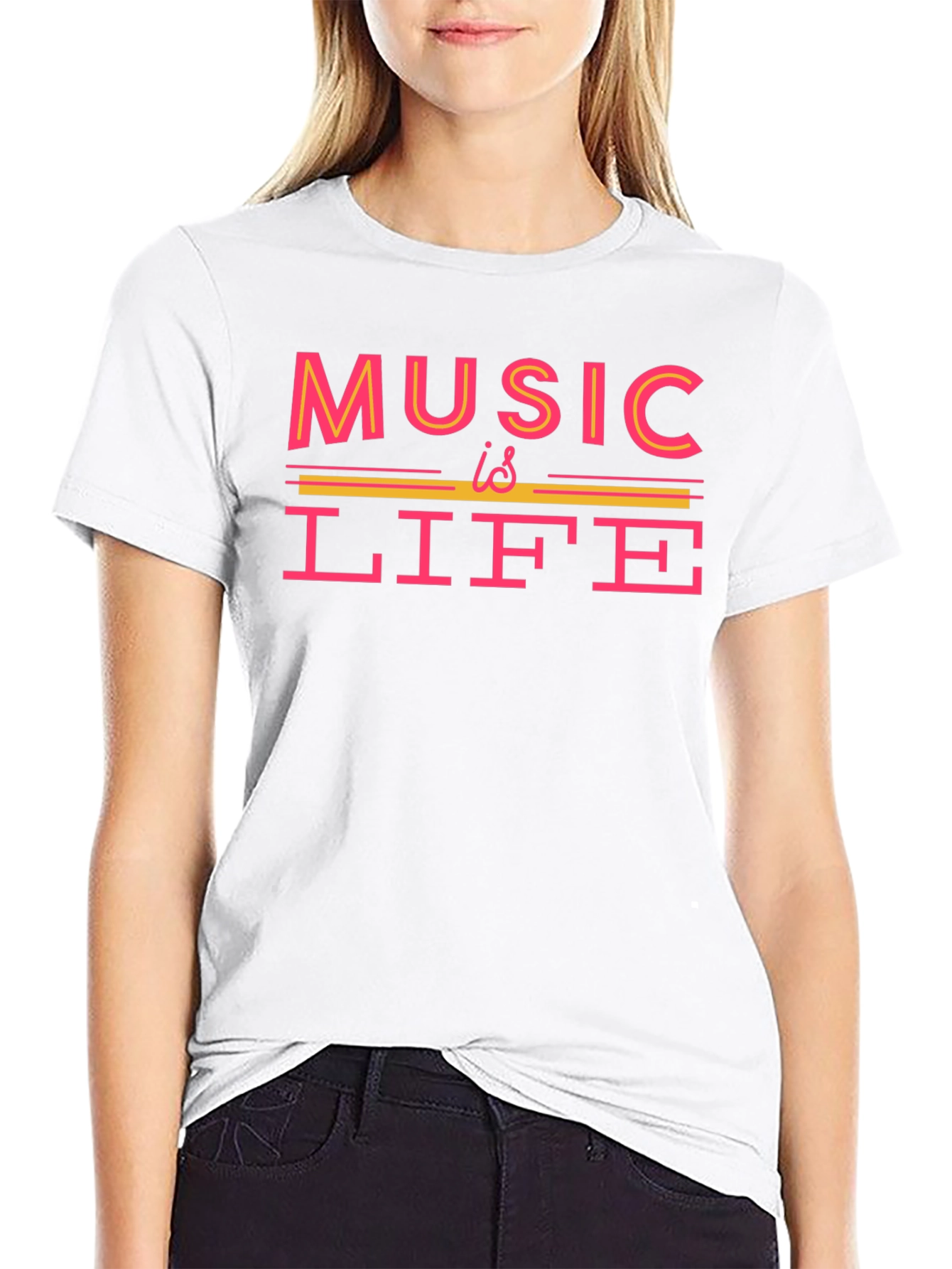 Music Is Life Graphic T-Shirt