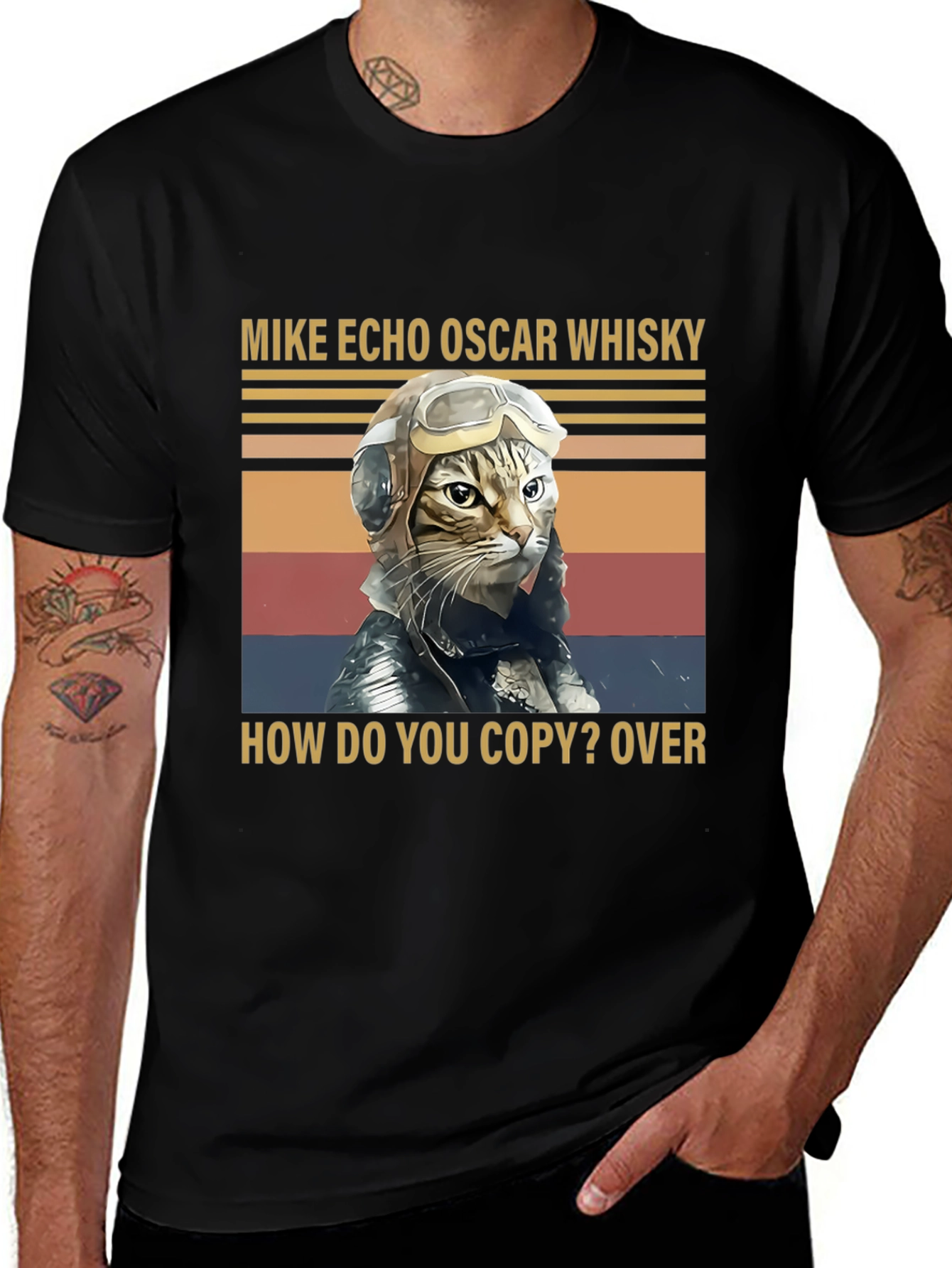 Pilot Cat T-Shirt - Funny Aviation Design