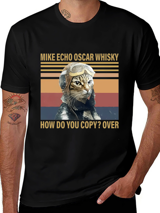 Pilot Cat T-Shirt - Funny Aviation Design