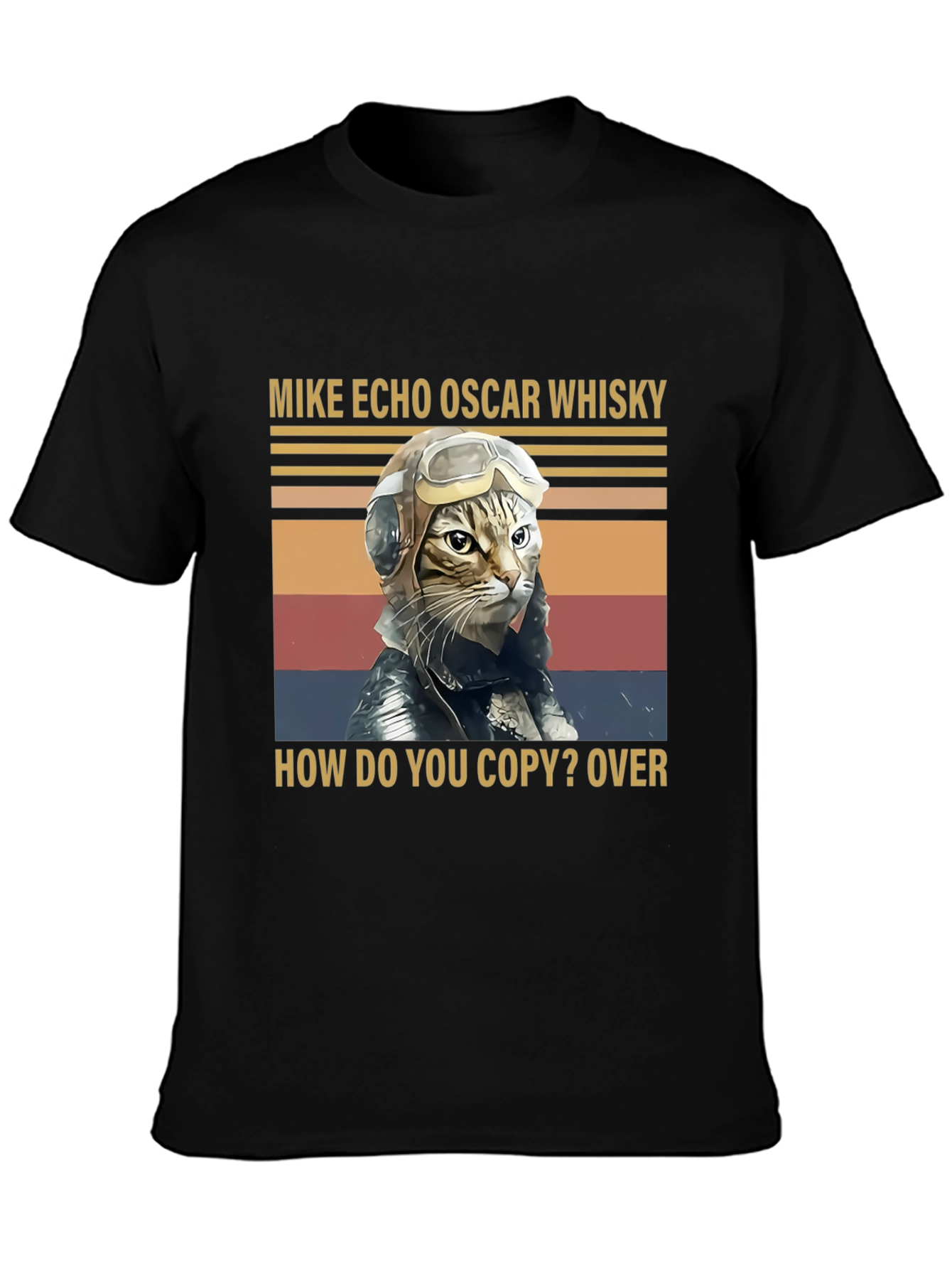 Pilot Cat T-Shirt - Funny Aviation Design