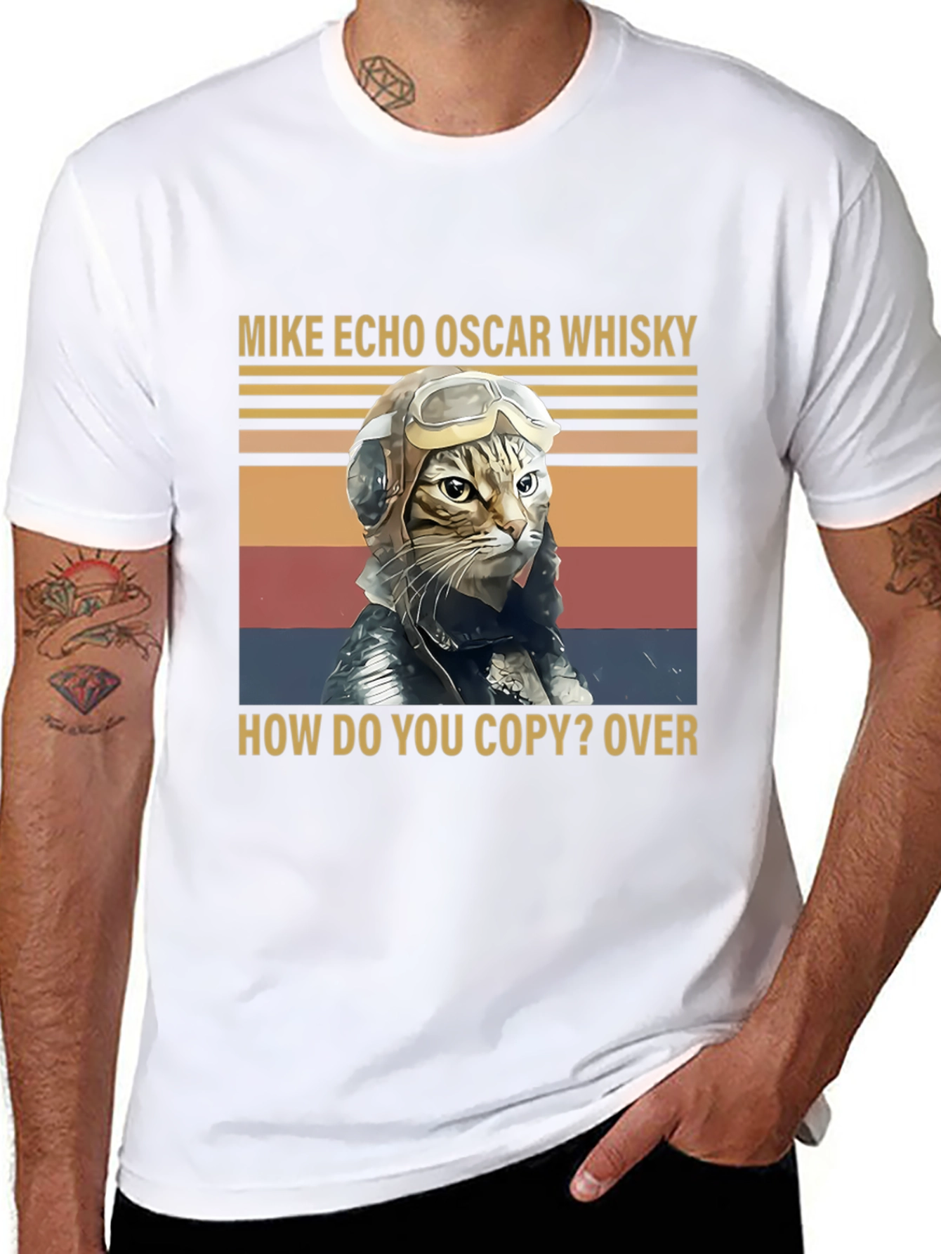 Pilot Cat T-Shirt - Funny Aviation Design