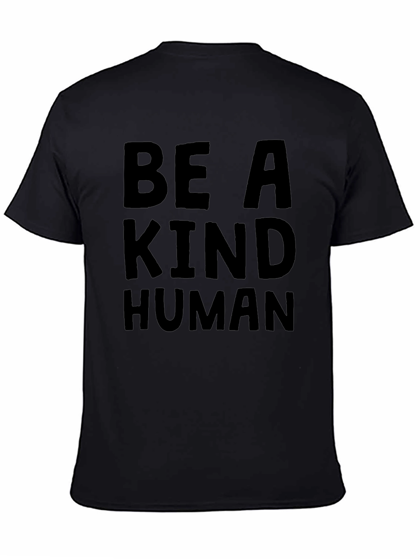 Be A Kind Human Black Graphic T-Shirt