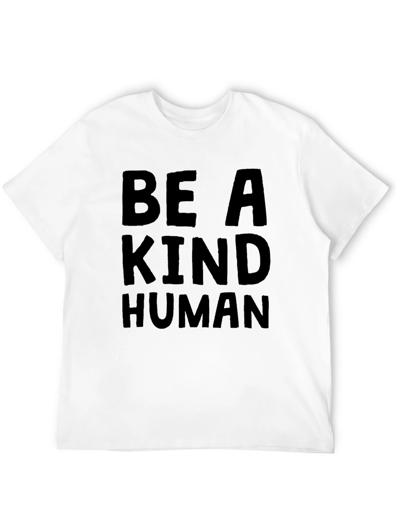 Be A Kind Human Black Graphic T-Shirt