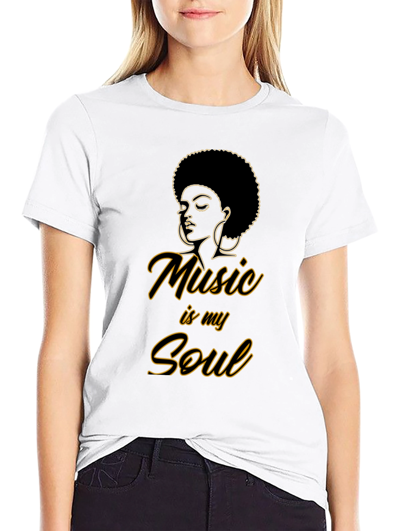 Music Is My Soul Graphic T-Shirt