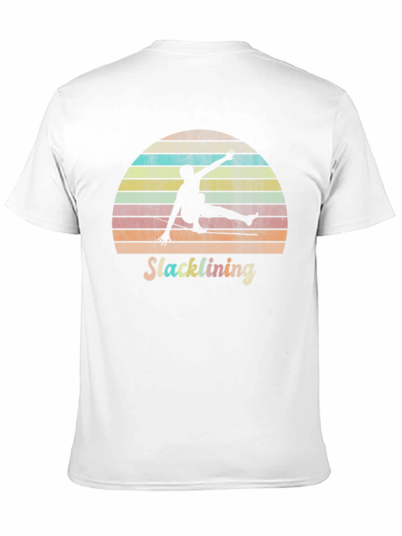 Retro Slacklining Graphic Tee - Stylish Adventure Apparel