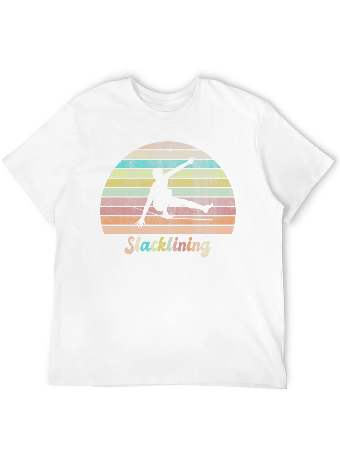 Retro Slacklining Graphic Tee - Stylish Adventure Apparel