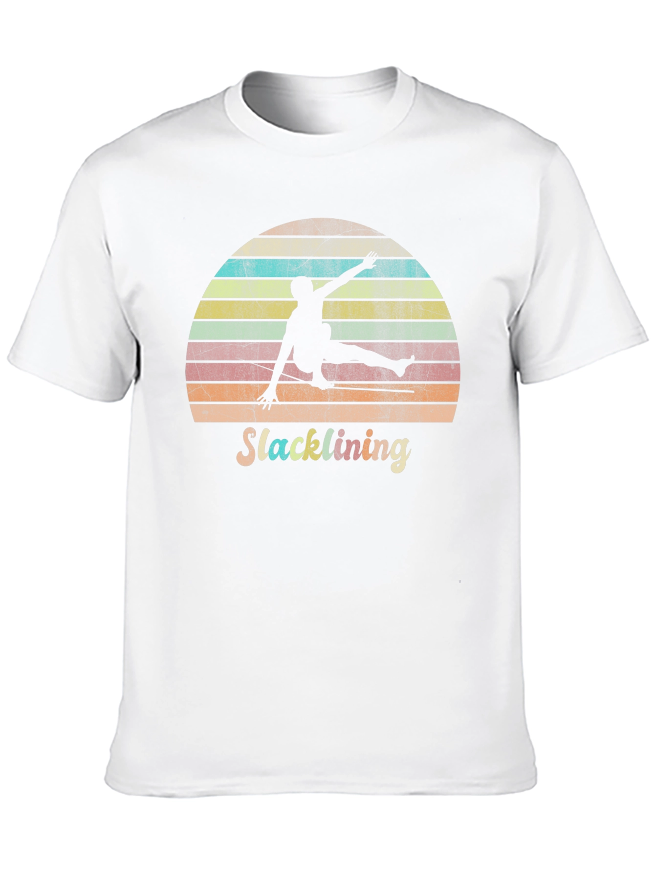 Retro Slacklining Graphic Tee - Stylish Adventure Apparel