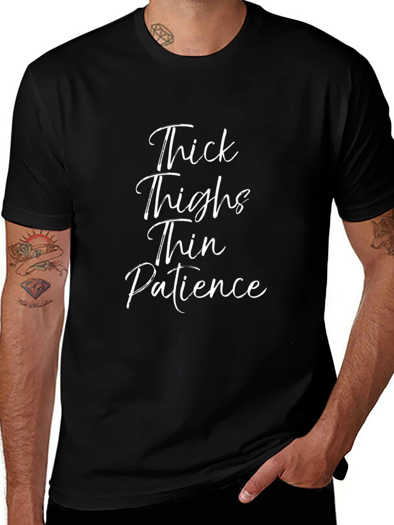 Thick Thighs Thin Patience Graphic Tee