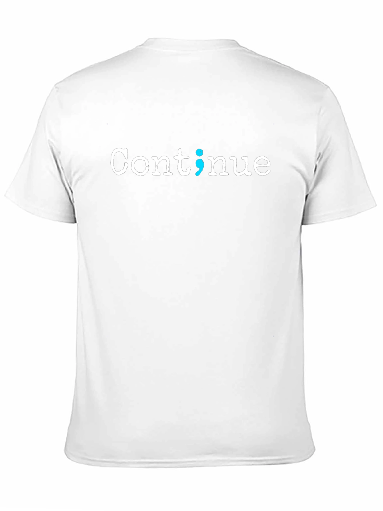 Continue Semicolon Graphic T-Shirt - Mental Health Awareness